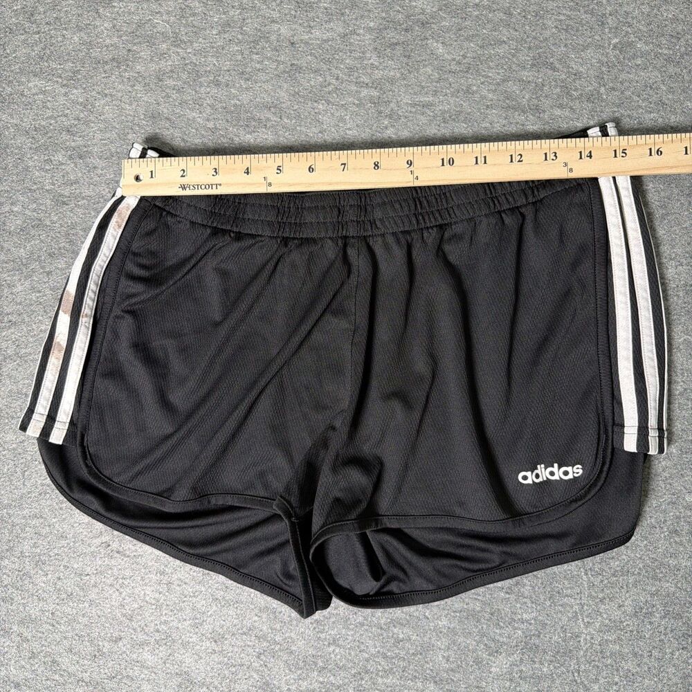 Adidas Shorts Homens Black Climalite 3 Stripe Running Athletic Workout - Size XL - Picture 5 of 9